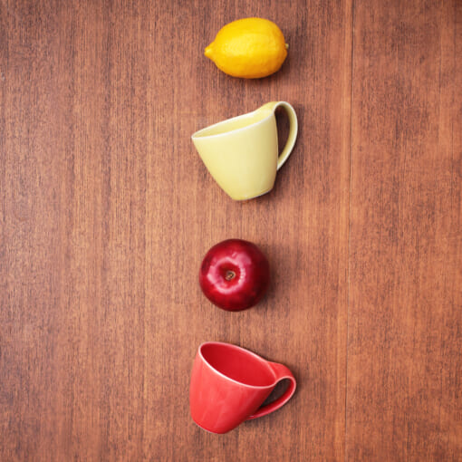 Våg Pair Coffee Cup<br>ペアコーヒーカップ（Red×Yellow） - 画像 (2)