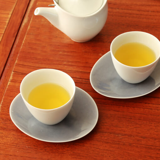 Våg Tea Set<br>ティーセット(土瓶White×カップWhite×プレートS gray) - 画像 (4)