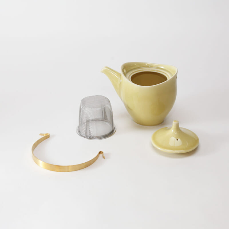 ポットの取っ手・茶こし・フタ