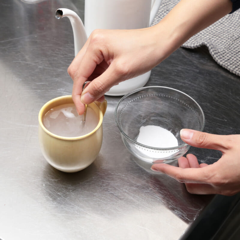 器の茶渋を落とすお手入れ方法