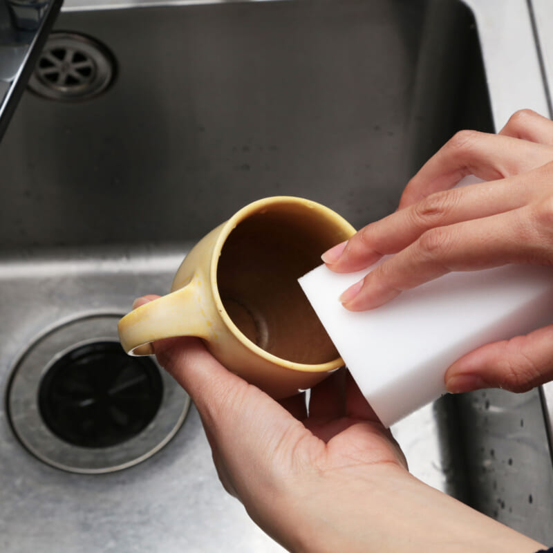 器の茶渋を落とすお手入れ方法