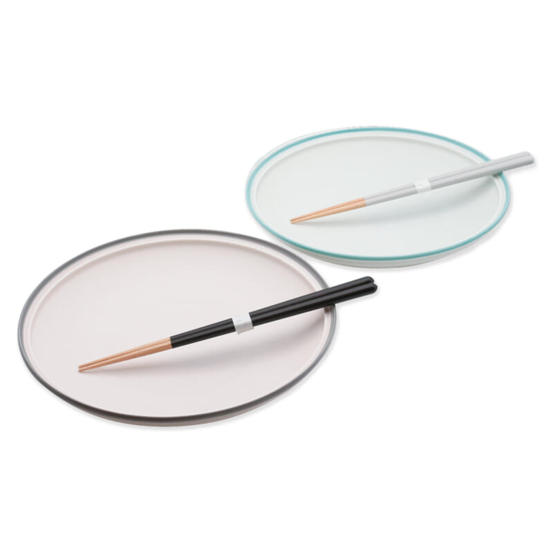 Frost Pair PastaPlate&chopsticksフロスト ペアパスタプレート＆ペア