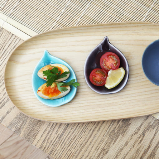 果実 無花果(紫×緑) Small plate 2pices set <br>豆皿　2枚組 - 画像 (2)