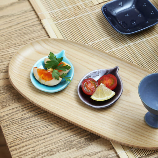 果実 無花果(紫×緑) Small plate 2pices set <br>豆皿　2枚組 - 画像 (3)