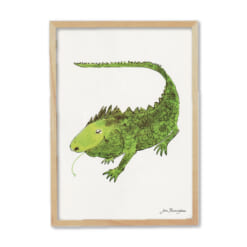John Burninghamポスター＆フレーム<br>イグアナ