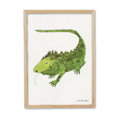 John Burninghamポスター＆フレーム<br>イグアナ